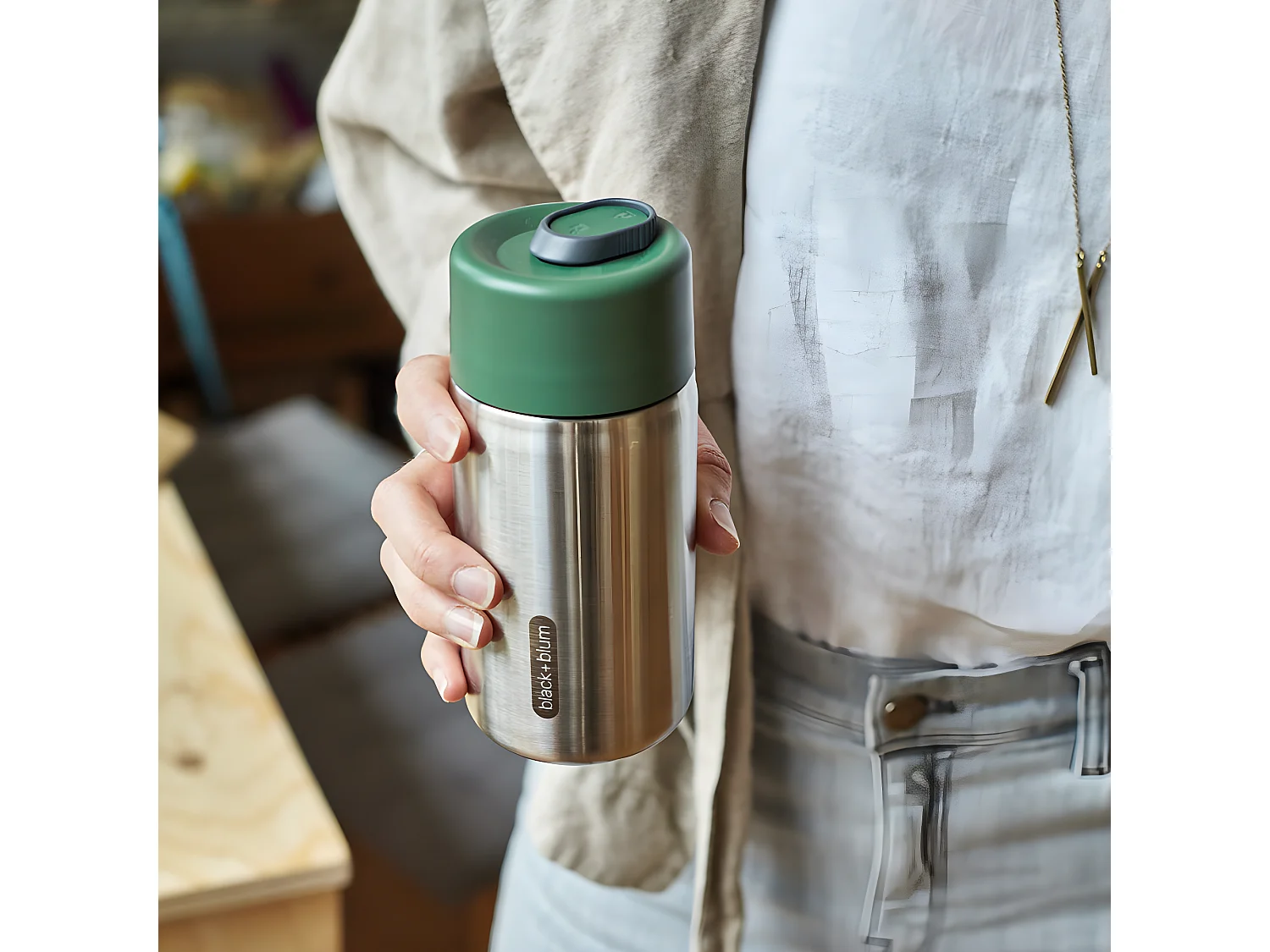 Tasse nomade isotherme Vert  Black and Blum