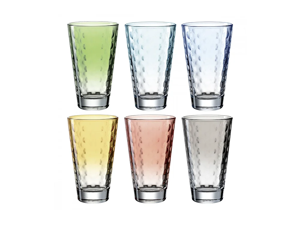 Lot de 6 verres colorés 300ml Multicolore  Leonardo
