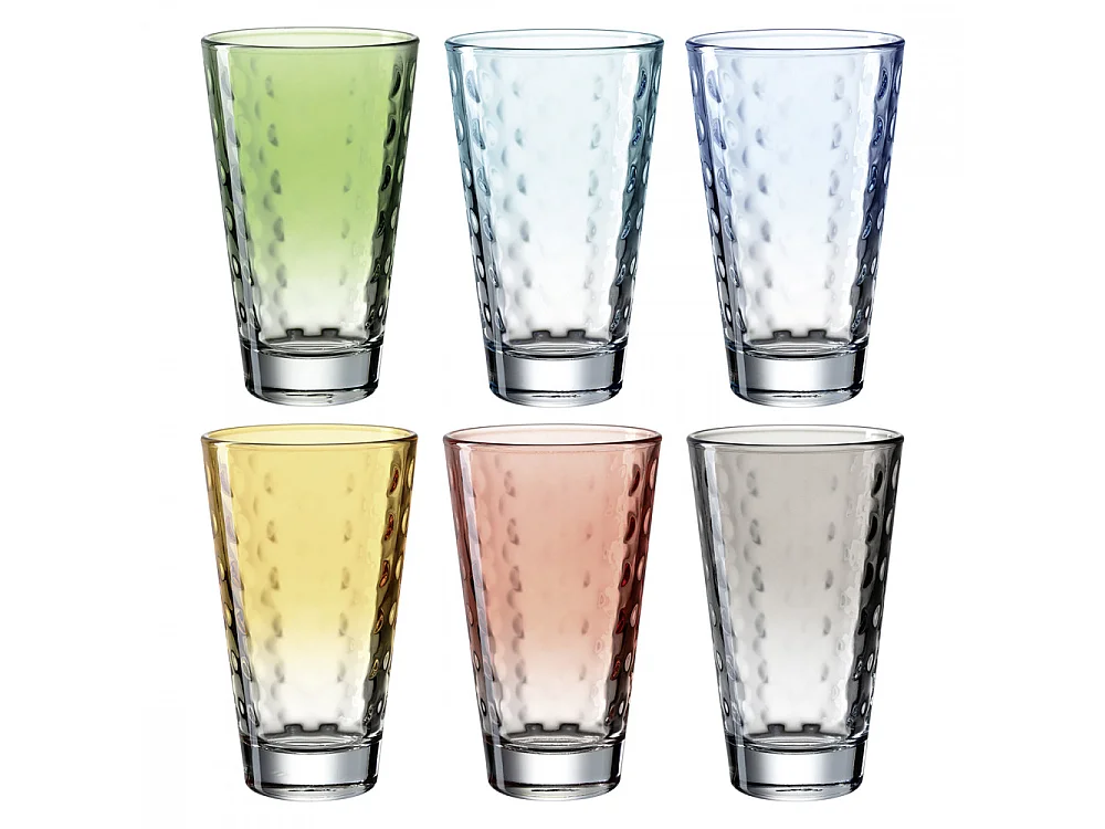 Lot de 6 verres colorés 300ml Multicolore  Leonardo