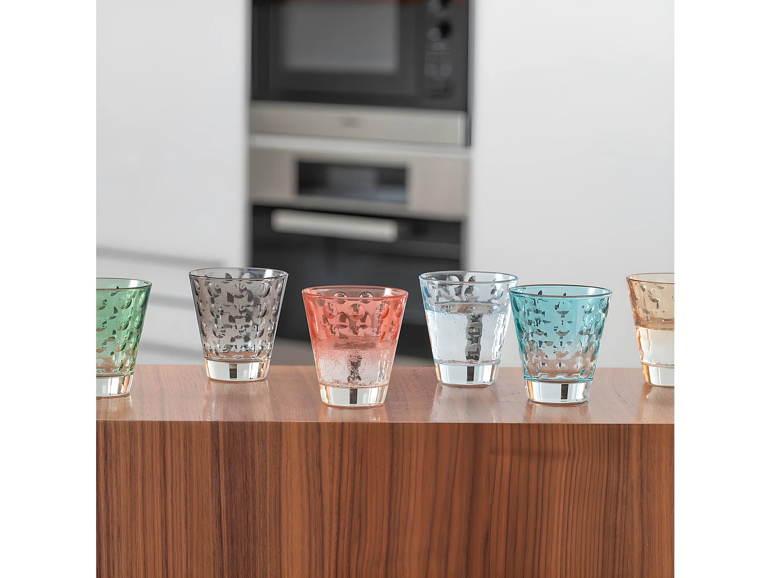 Lot de 6 verres colorés 215ml Multicolore  Leonardo