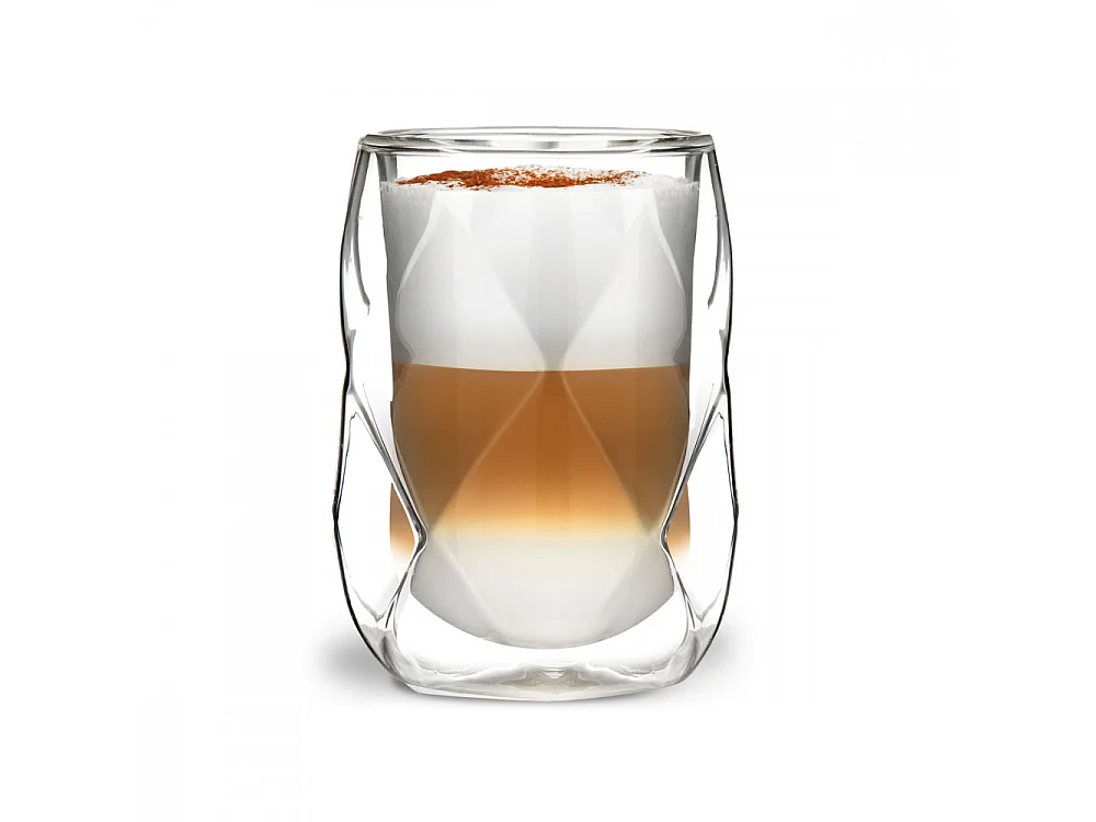 Lot de 2 verres double paroi 250ml Transparent  Vialli Design