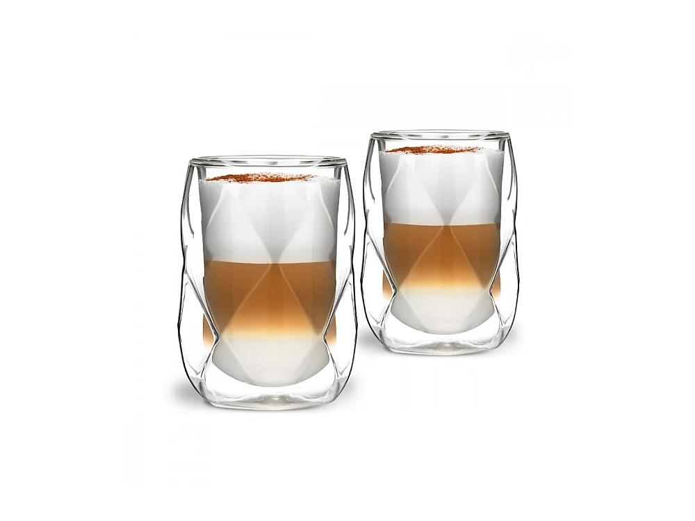 Lot de 2 verres double paroi 250ml Transparent  Vialli Design