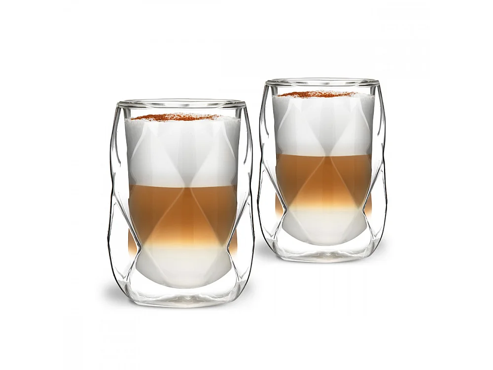 Lot de 2 verres double paroi 250ml Transparent  Vialli Design