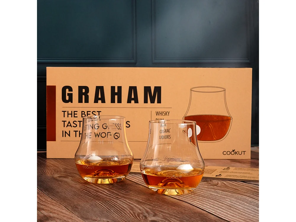 Coffret de 2 verres à spiritueux Transparent  Cookut