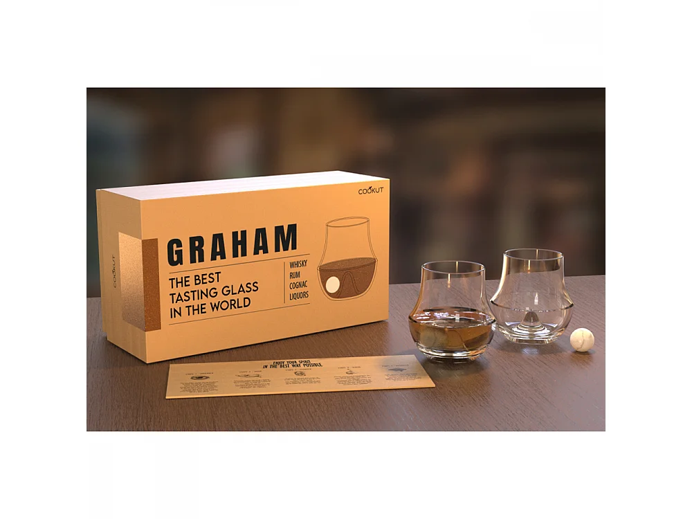 Coffret de 2 verres à spiritueux Transparent  Cookut