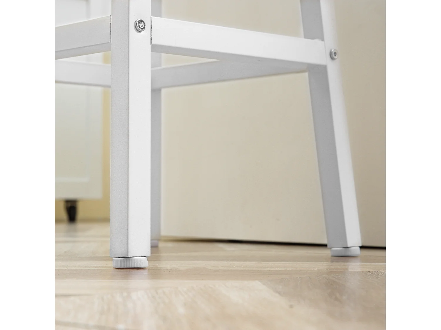 Taburetes de bar blanco 32.5x32.5x65 cm HOMCOM