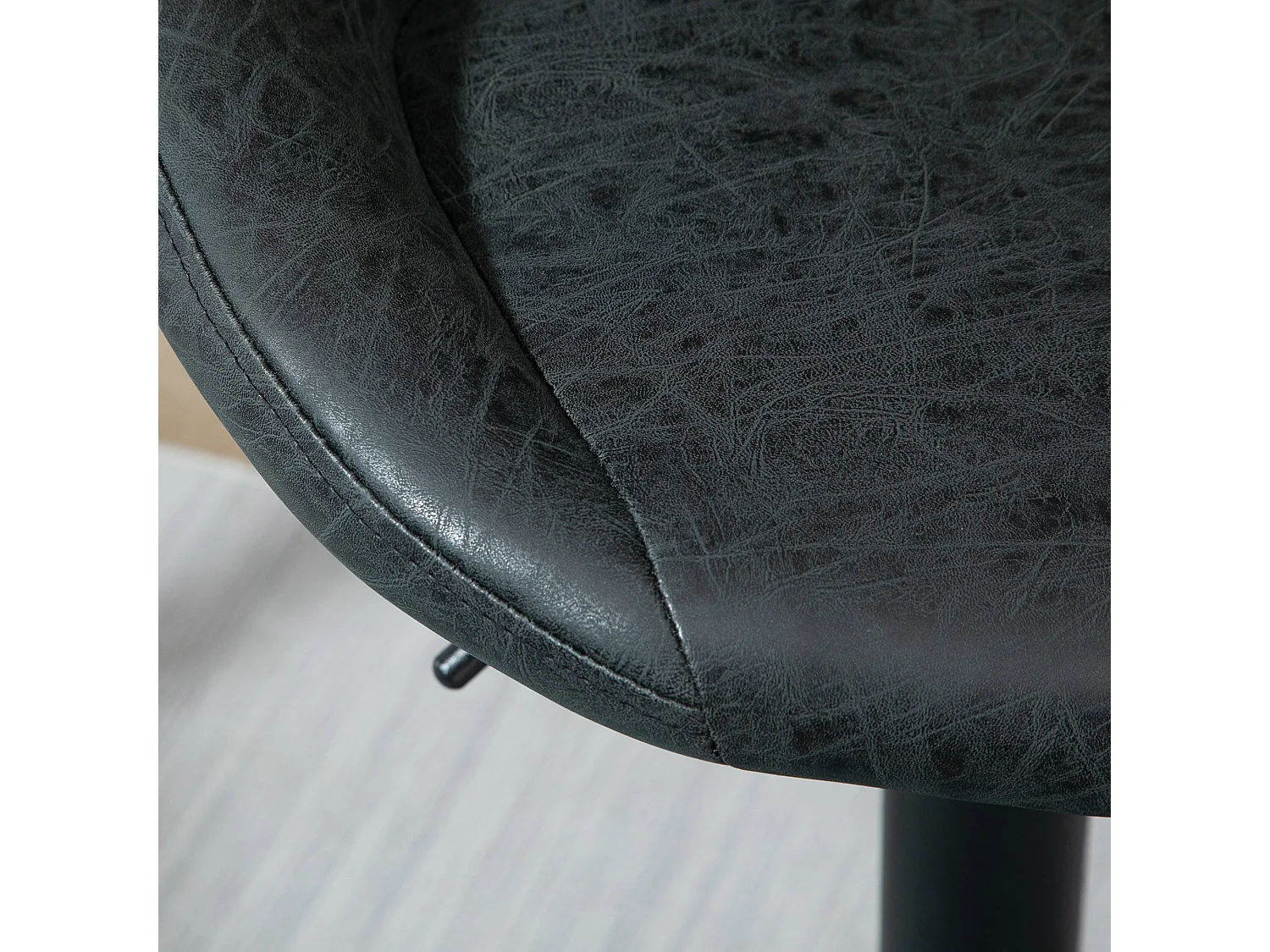 2 taburetes de bar negro 46x48x104 cm HOMCOM