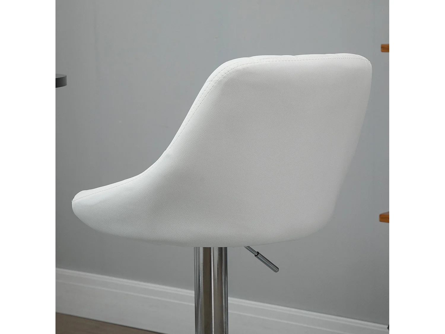 2 taburetes de bar blanco 46x48x104cm HOMCOM