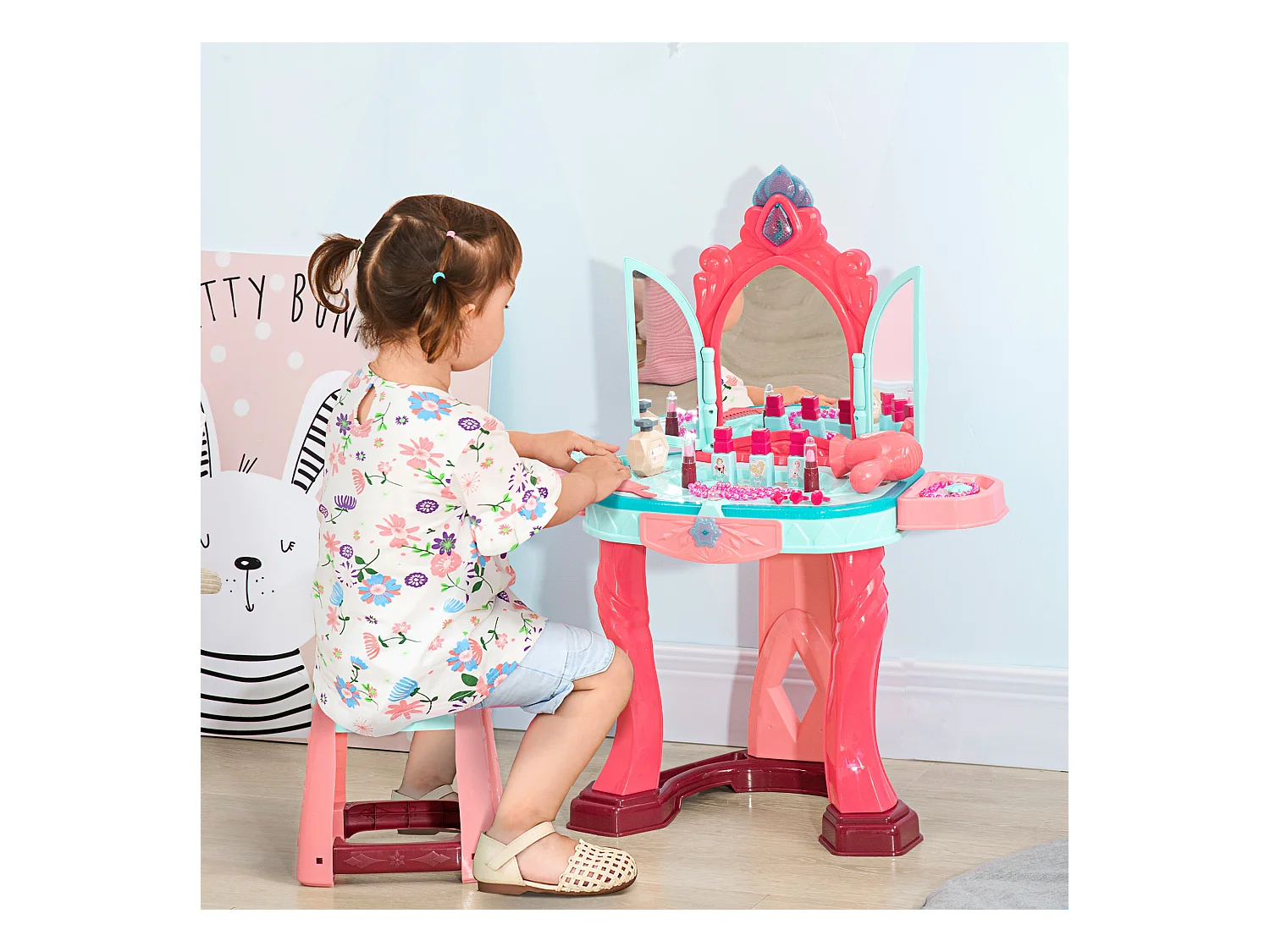 Tocador de juguete multicolor 57x34x76 cm AIYAPLAY