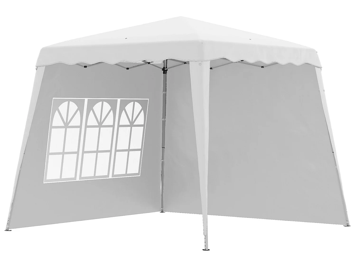 Carpa plegable blanco 289x289x250 cm Outsunny