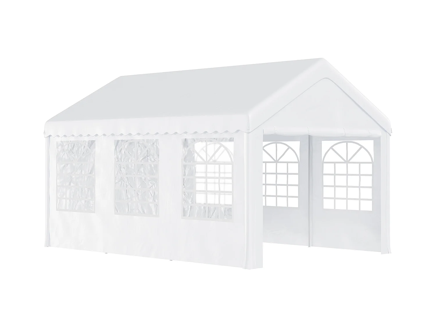 Carpa de jardín blanco 600x400x280 cm Outsunny