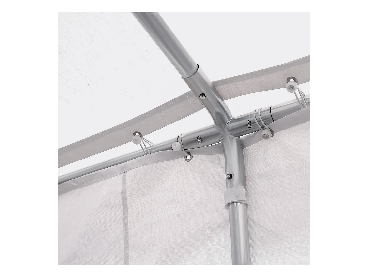 Carpa de jardín blanco 600x400x280 cm Outsunny