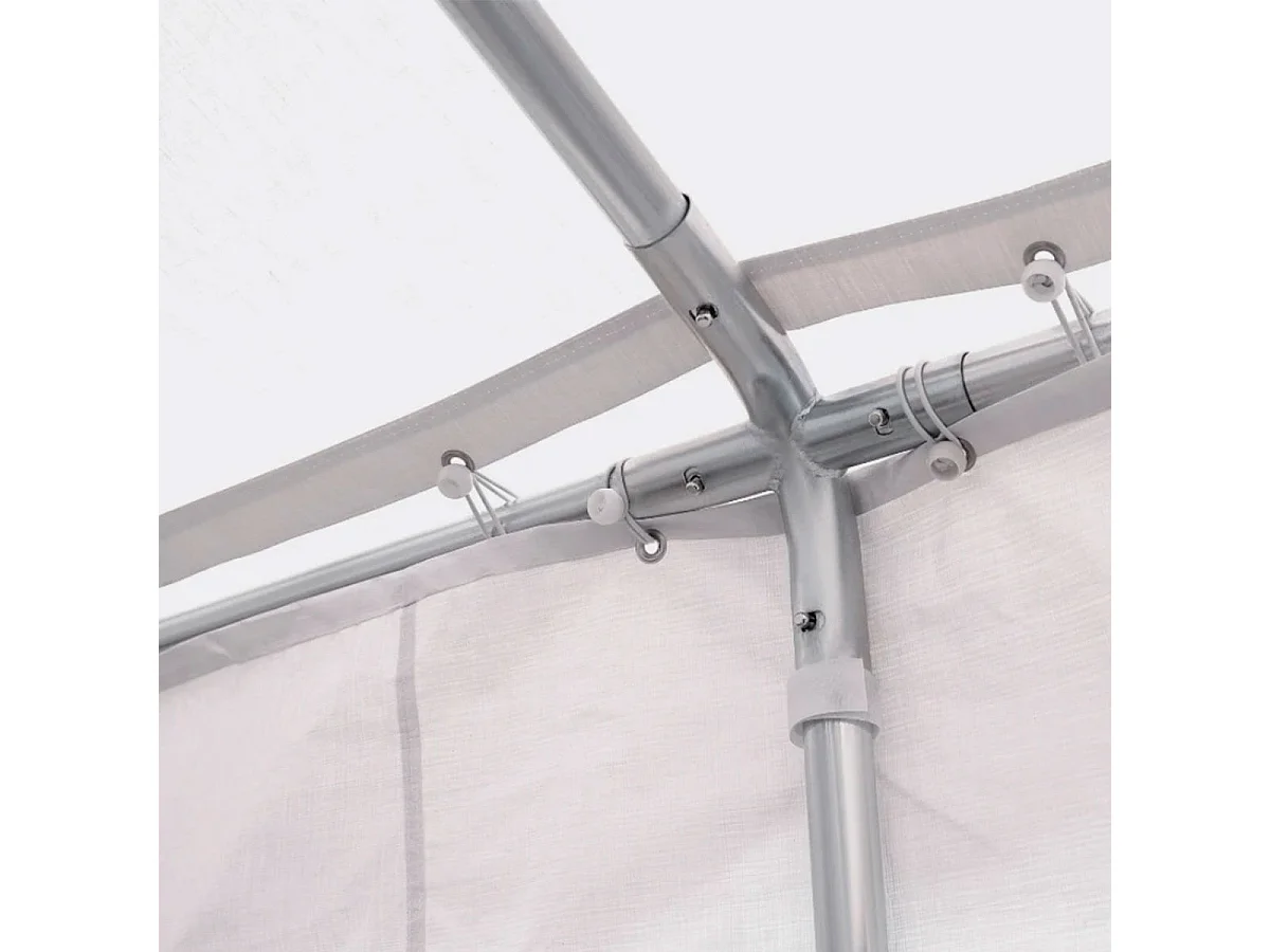 Carpa de jardín blanco 600x400x280 cm Outsunny