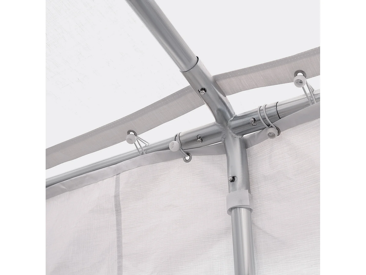 Carpa de jardín blanco 600x400x280 cm Outsunny