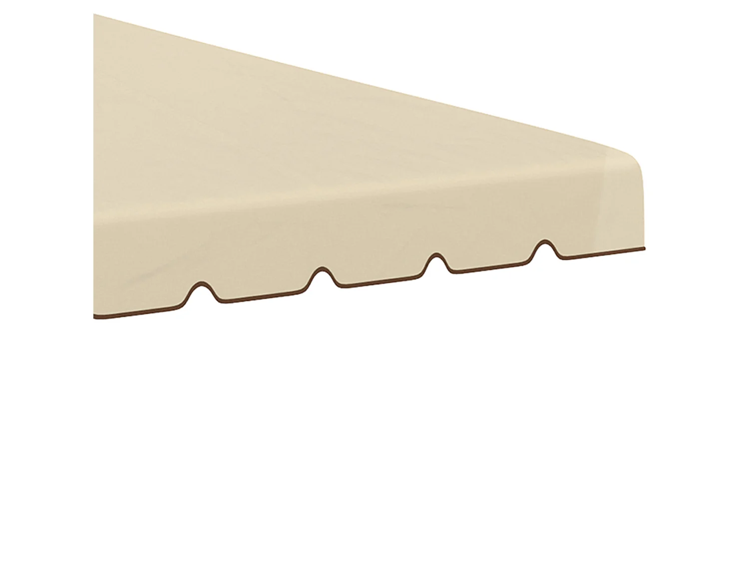 Techo de repuesto beige 296x296x0.1 cm Outsunny