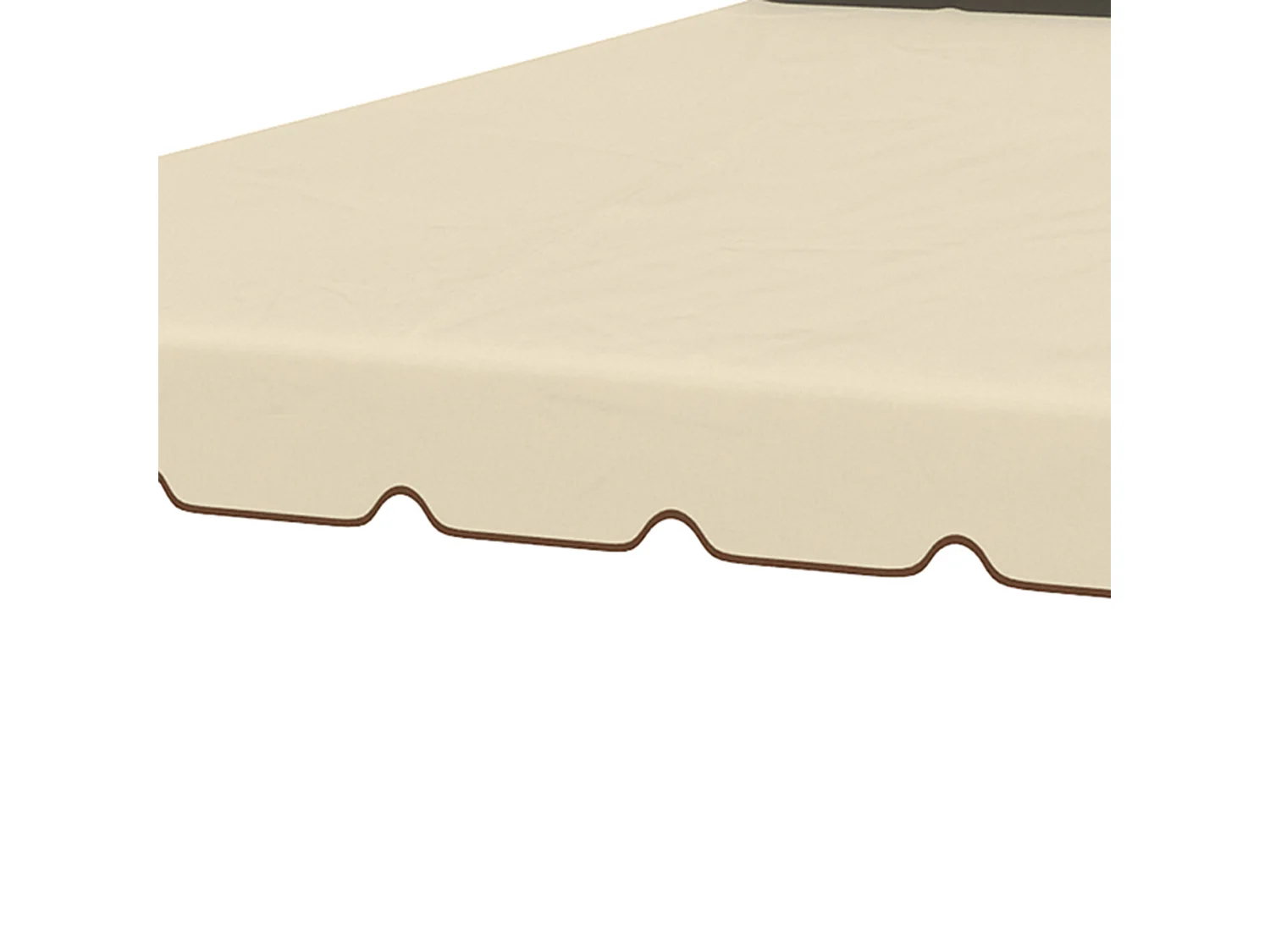 Techo de repuesto beige 296x296x0.1 cm Outsunny