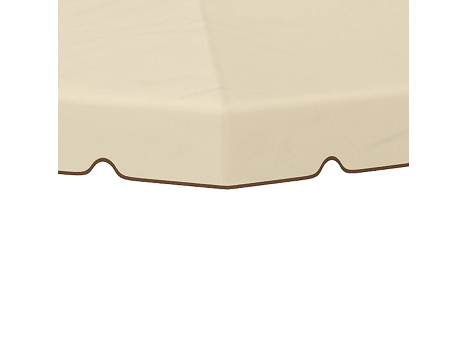 Techo de repuesto beige 296x296x0.1 cm Outsunny