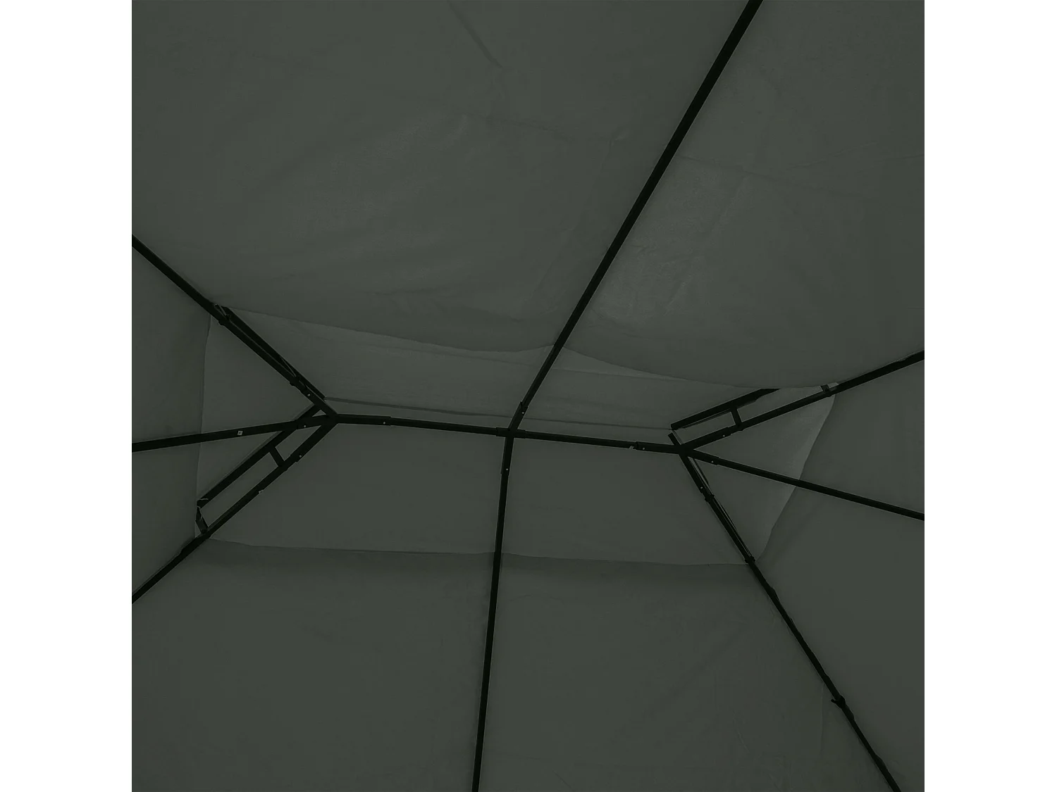 Techo de repuesto gris 400x300 cm Outsunny