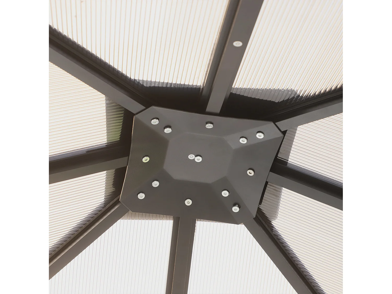 Cenador multicolor 300x300x265 cm Outsunny