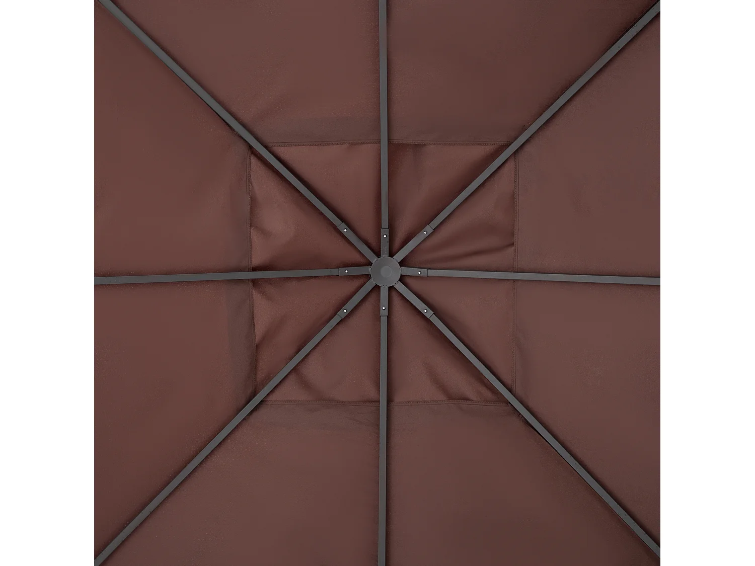 Techo de repuesto para cenador café 300x300 cm Outsunny