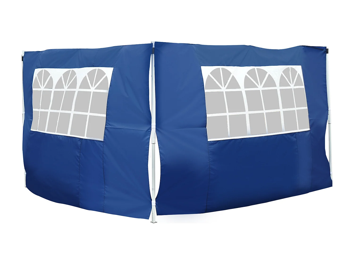 2 paredes parte laterales azul 300x0x200 cm Outsunny