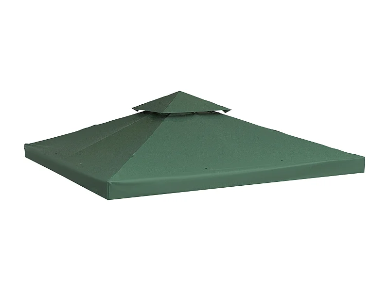 Techo reemplazo para carpa verde 300x300 cm Outsunny