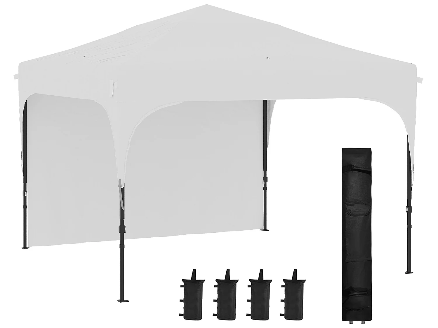 Carpa plegable blanco 300x300x265 cm Outsunny