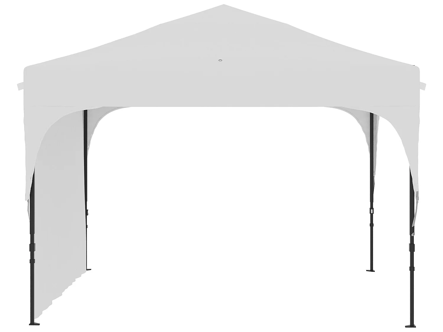 Carpa plegable blanco 300x300x265 cm Outsunny