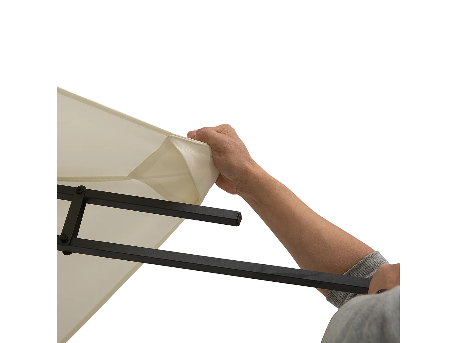 Techo de repuesto para cenador crema 400x300 cm Outsunny