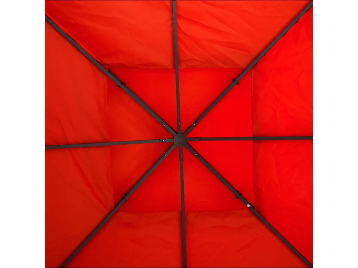 Techo reemplazo para carpa rojo óxido 300x300 cm Outsunny