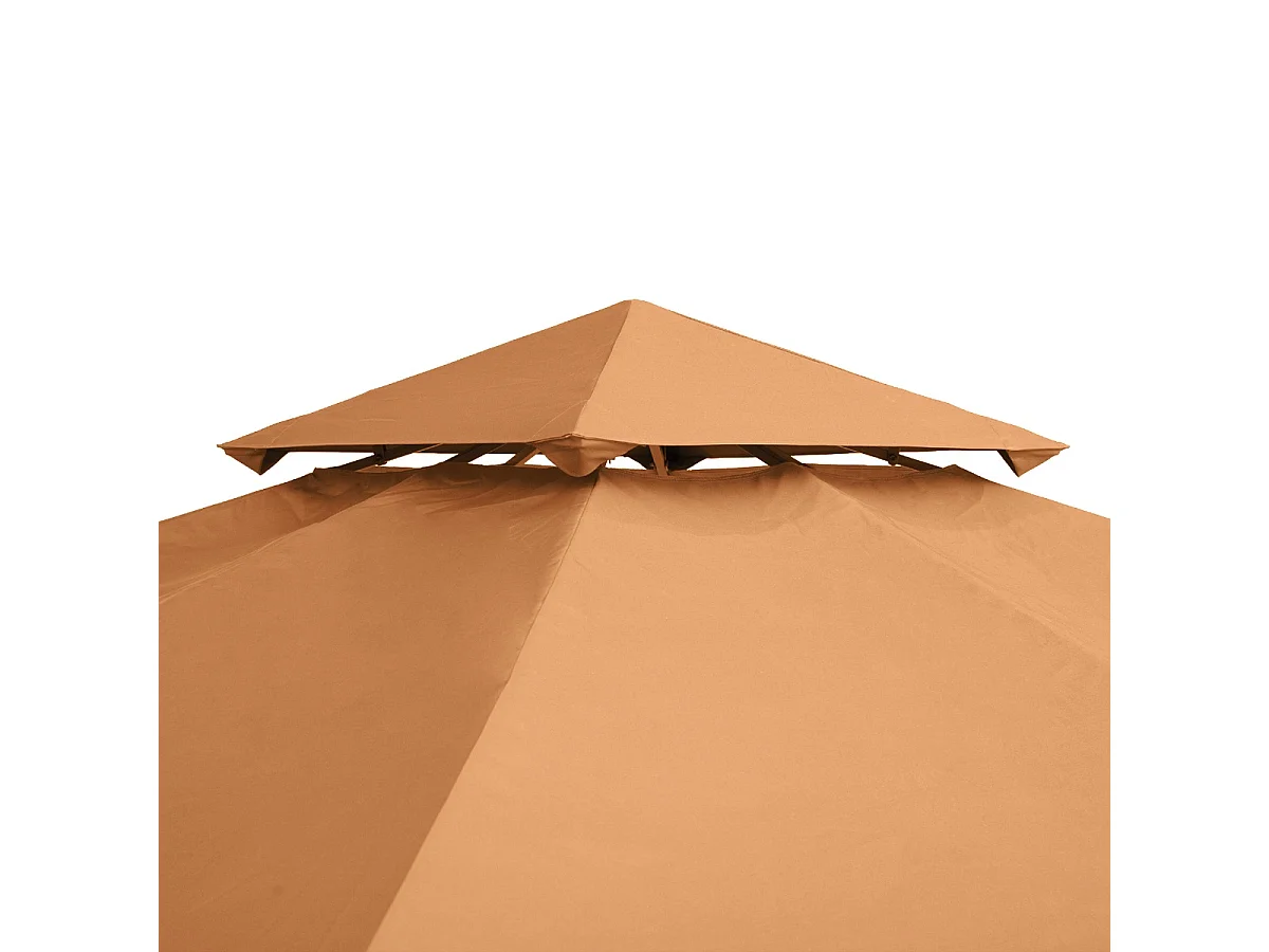 Techo reemplazo para carpa rojo óxido 300x300 cm Outsunny