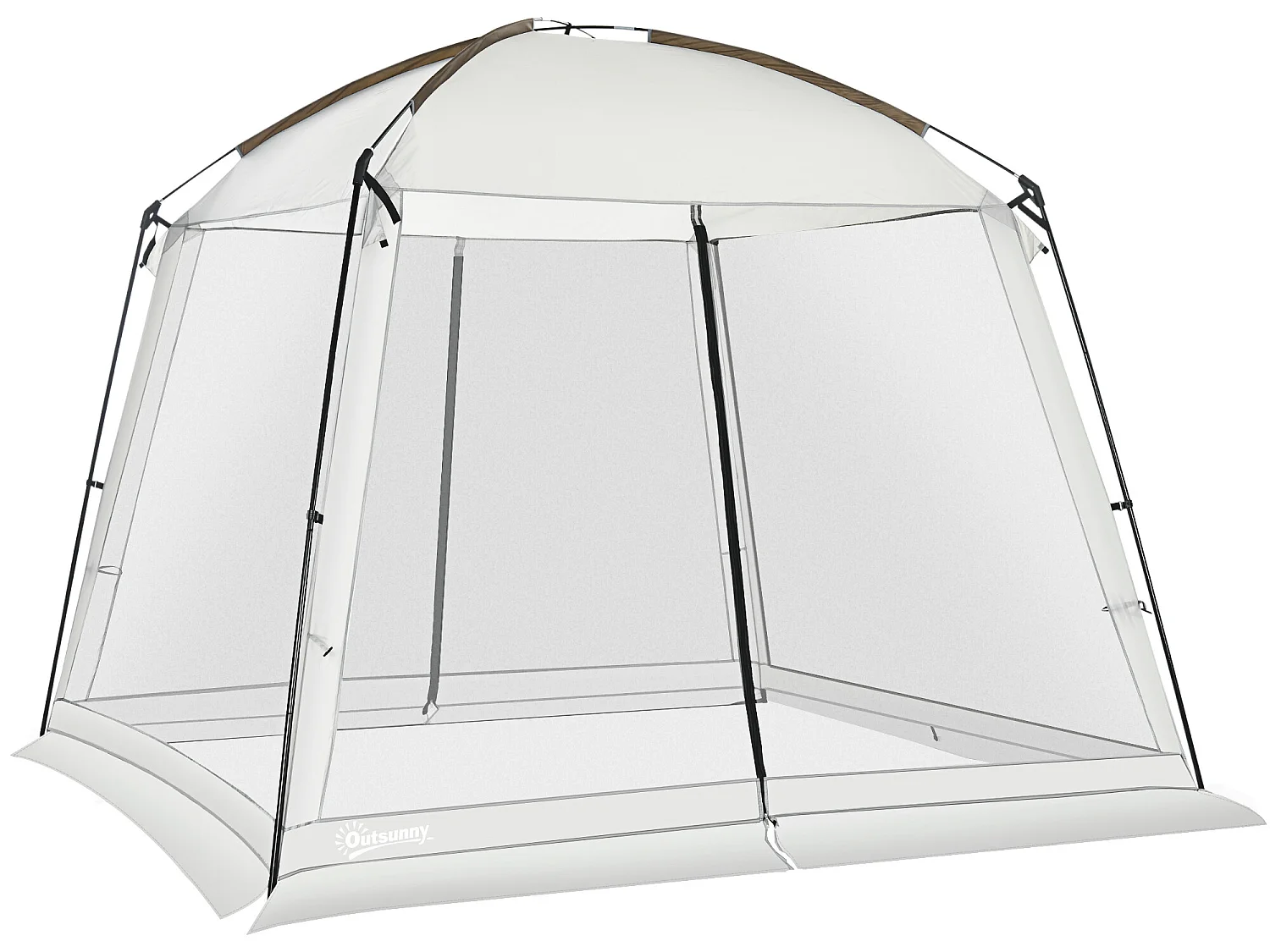 Carpa con mosquiteras blanco 300x300x240 cm Outsunny