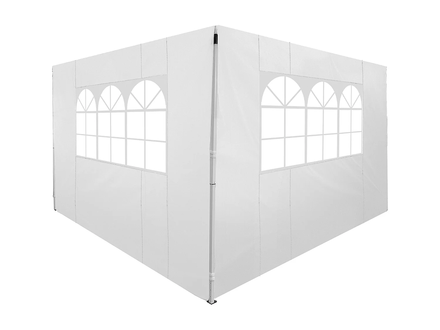 2 paredes parte laterales blanco 295x0.01x200 cm Outsunny