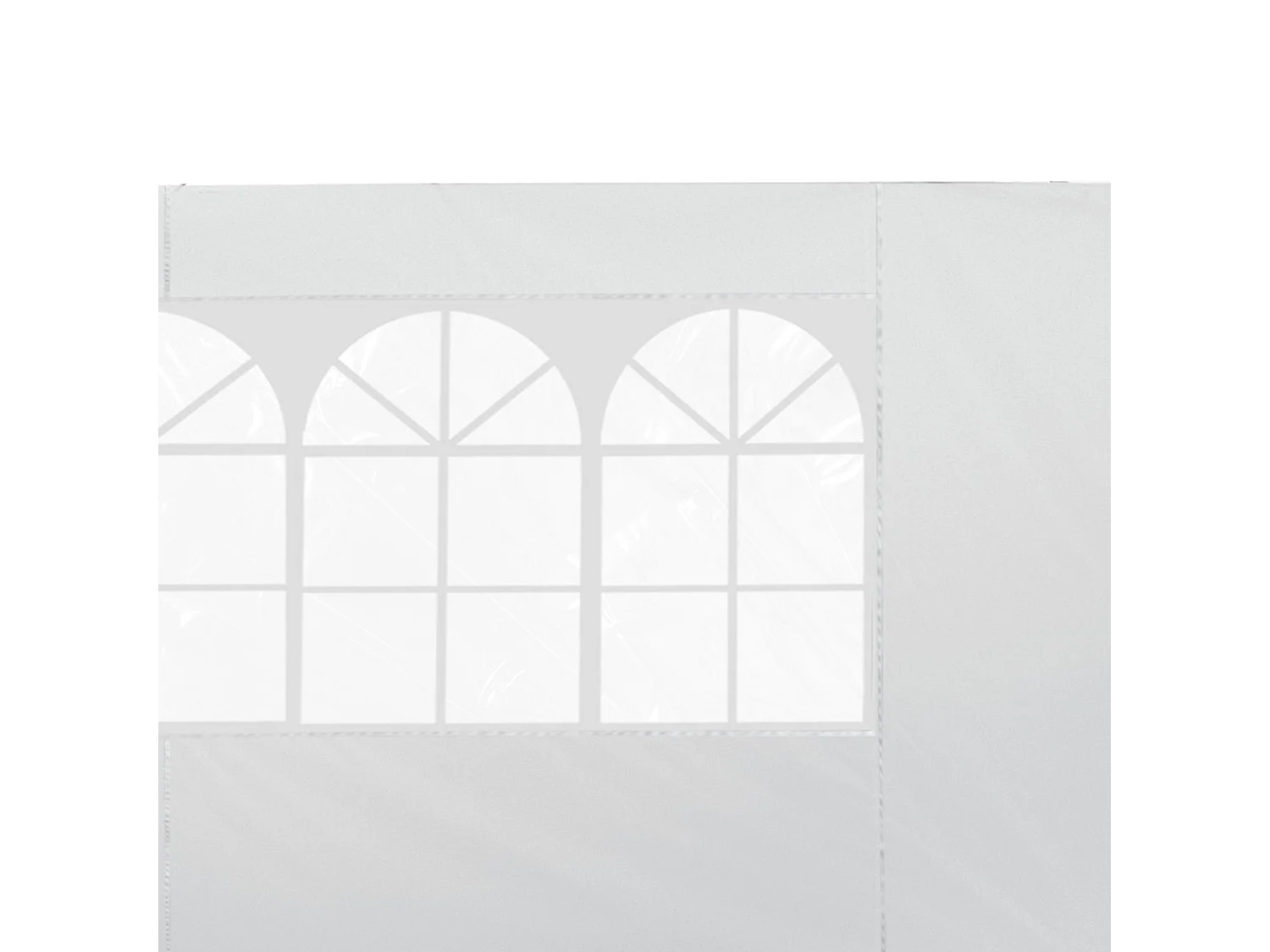 2 paredes parte laterales blanco 295x0.01x200 cm Outsunny