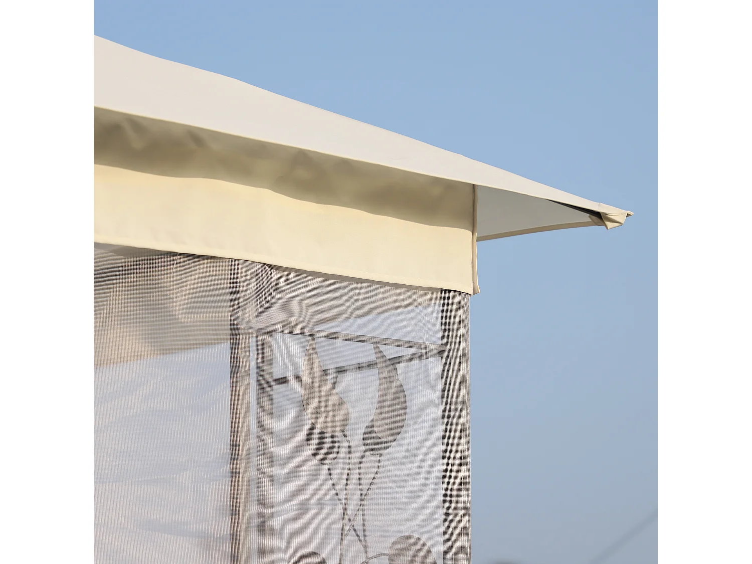 Carpa de jardín blanco 300x300x280 cm Outsunny