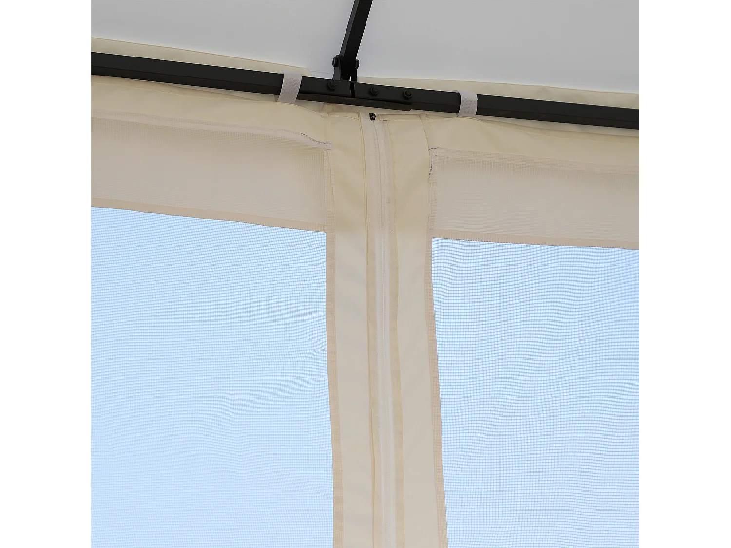 Carpa de jardín blanco 300x300x280 cm Outsunny