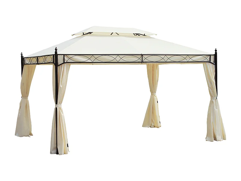 Cenador crema 300x400x280 cm Outsunny