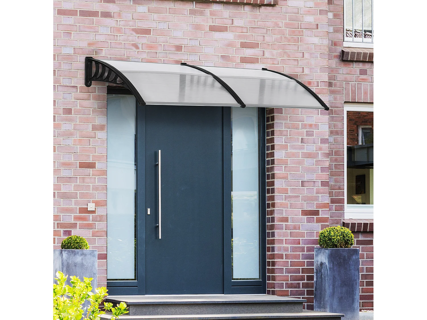 Tejadillo de protección transparente 200x96x27 cm Outsunny