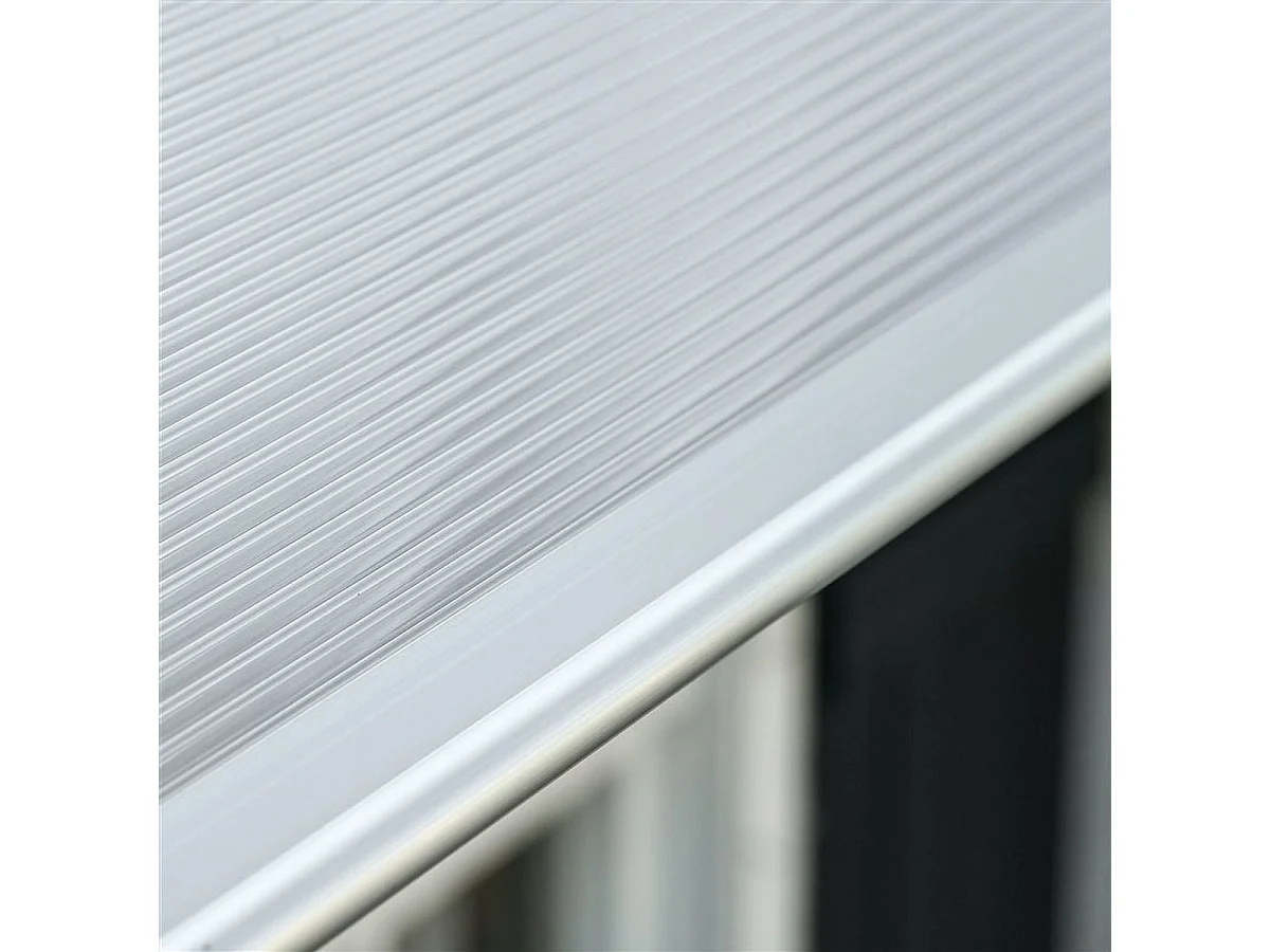 Tejadillo de protección transparente 200x96x27 cm Outsunny