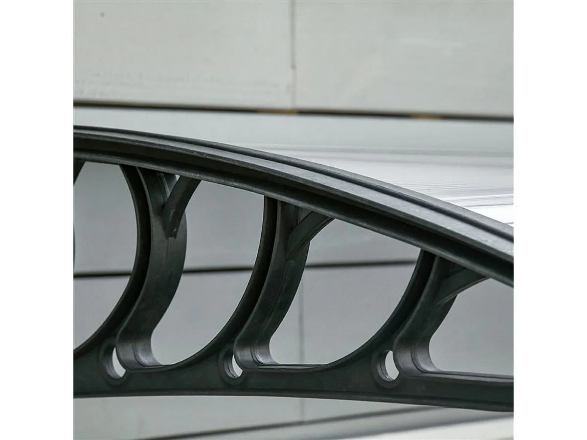 Tejadillo de protección transparente 200x96x27 cm Outsunny