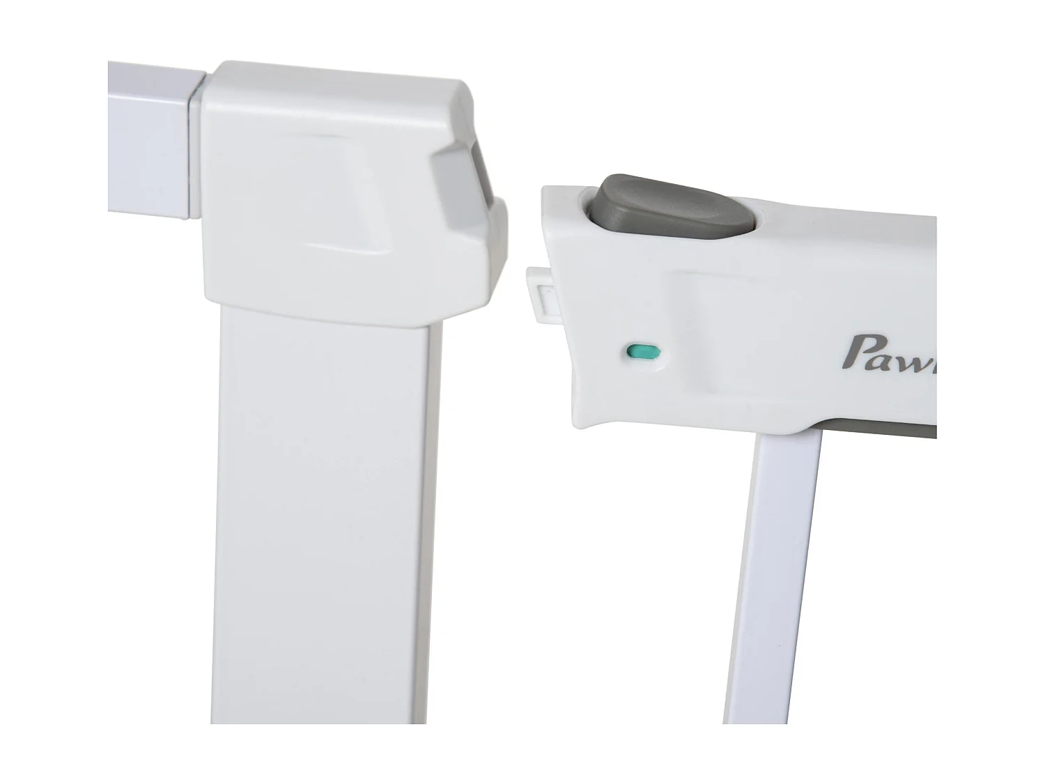 Barrera de seguridad de perros blanco 96x5x76 cm PawHut