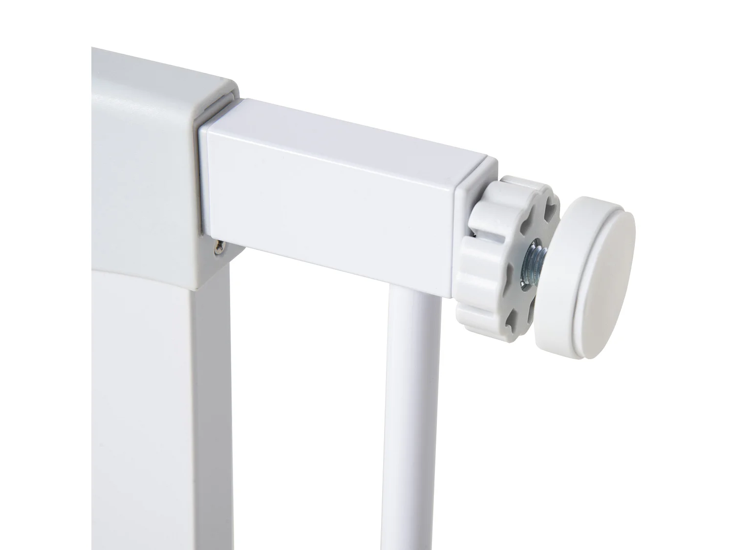 Barrera de seguridad de perros blanco 96x5x76 cm PawHut