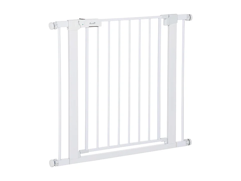 Barrera de seguridad de perros blanco 96x5x76 cm PawHut