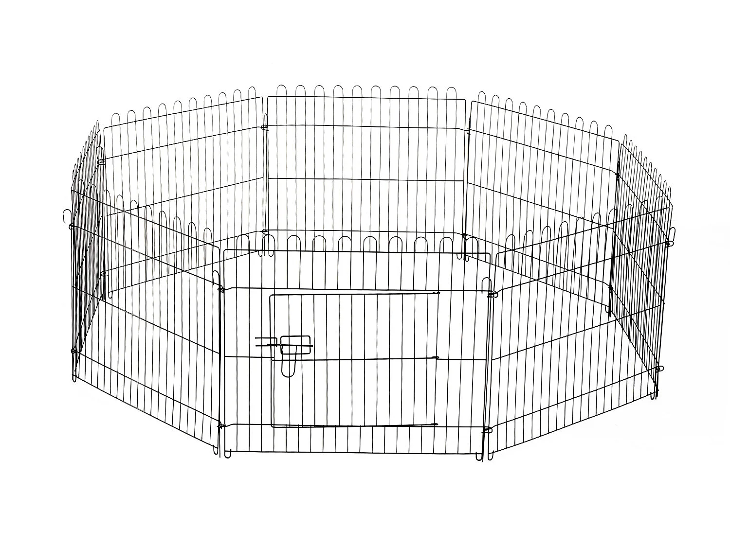 Parque de perros negro ø180x61 cm PawHut