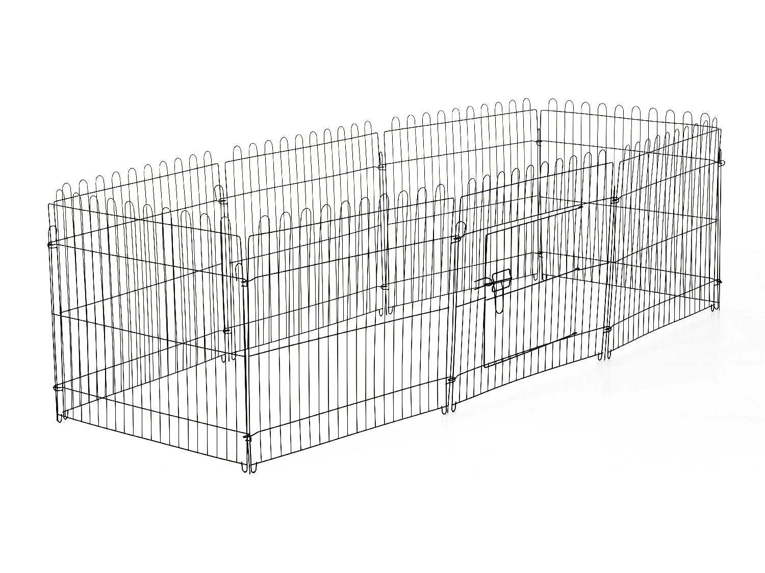 Parque de perros negro ø180x61 cm PawHut