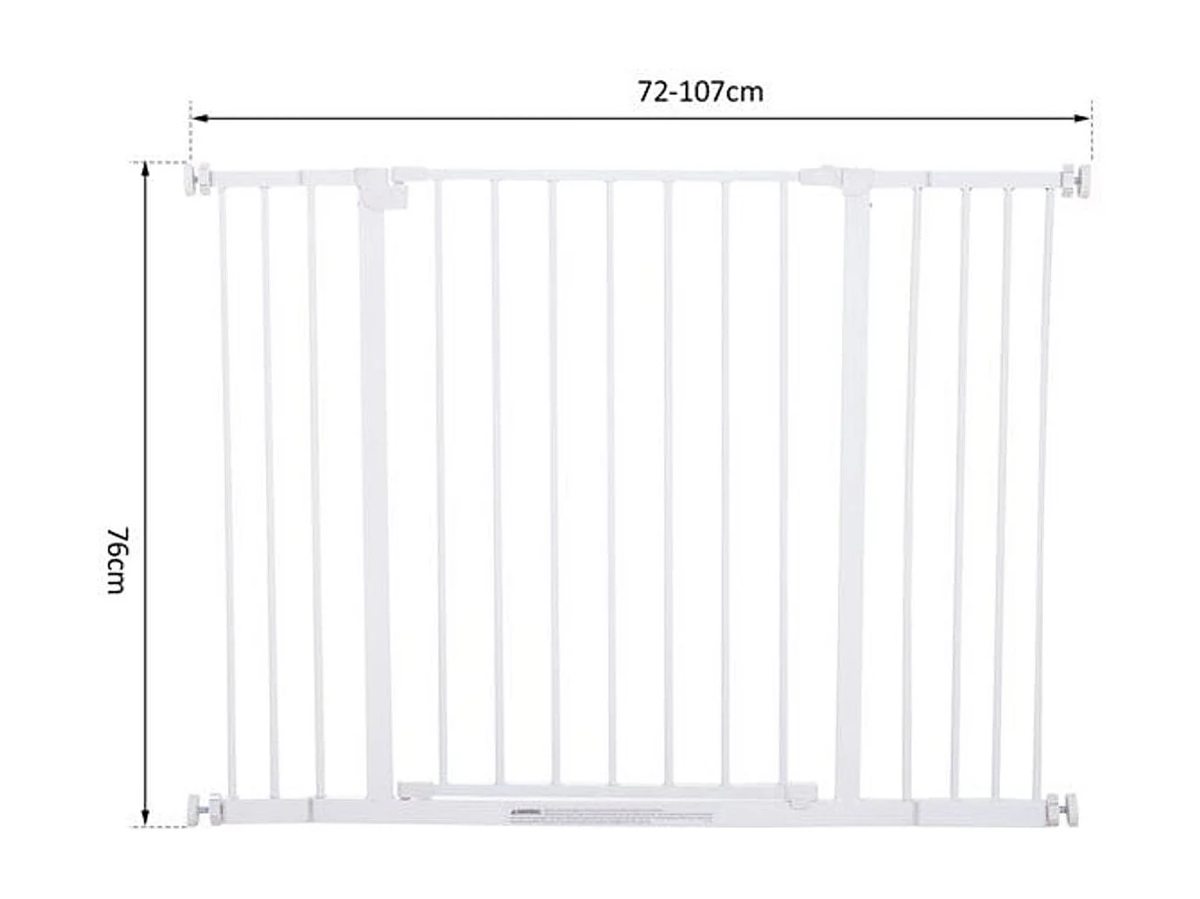 Barrera de seguridad blanco 107x76 cm PawHut