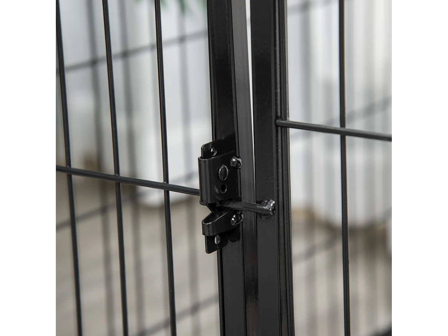 Jaula de mascotas negro 125x80x70 cm PawHut