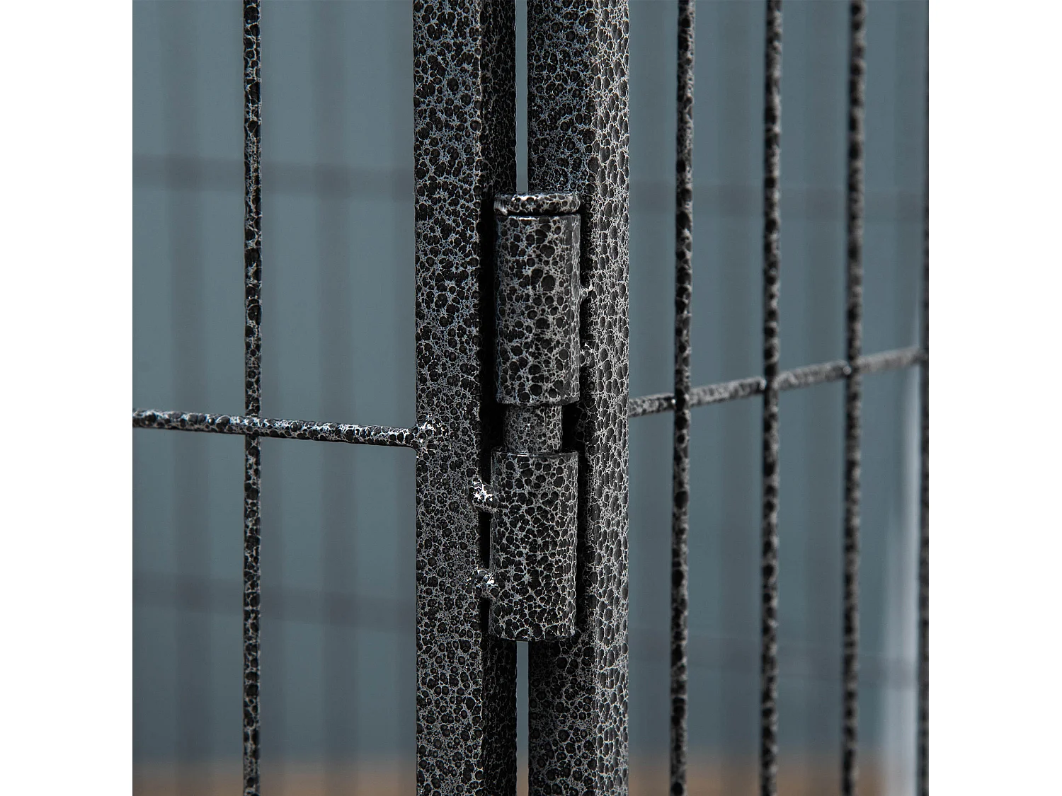 Parque para mascotas gris 109x74x71 cm PawHut