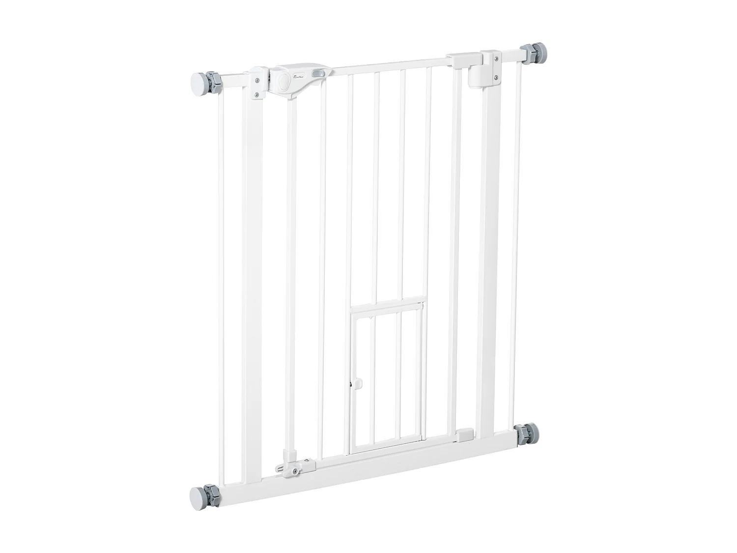 Barrera de seguridad de perros blanco 68x4x76.2 cm PawHut