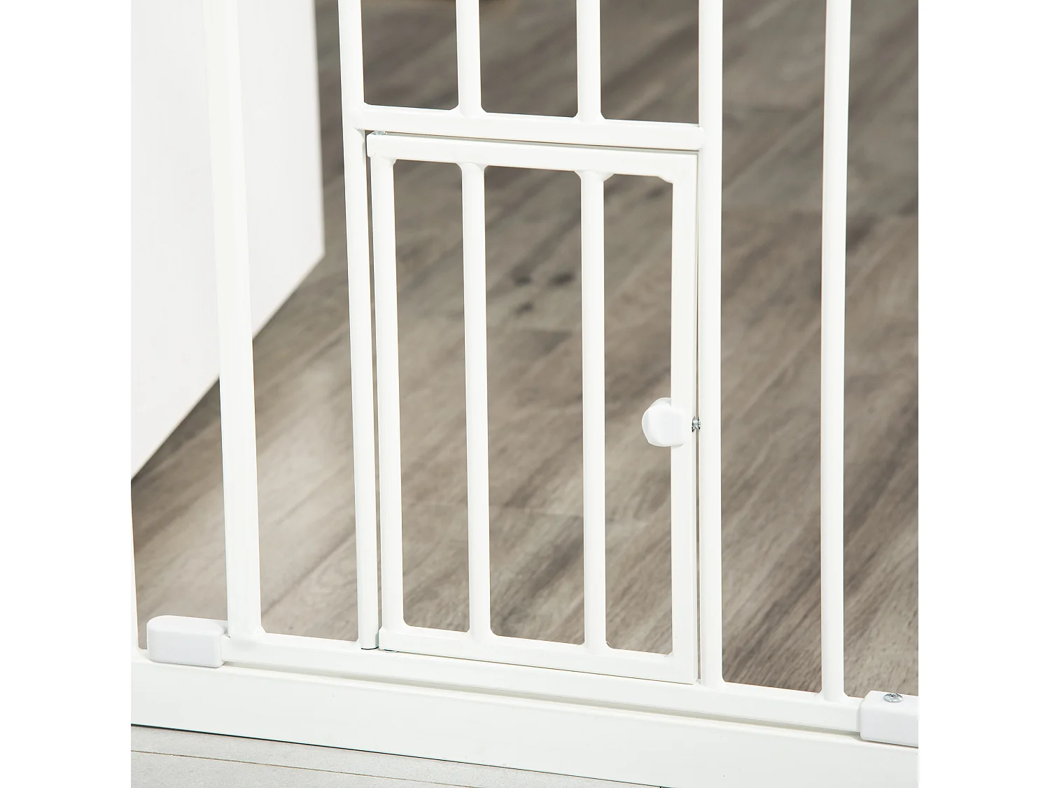 Barrera de seguridad de perros blanco 68x4x76.2 cm PawHut